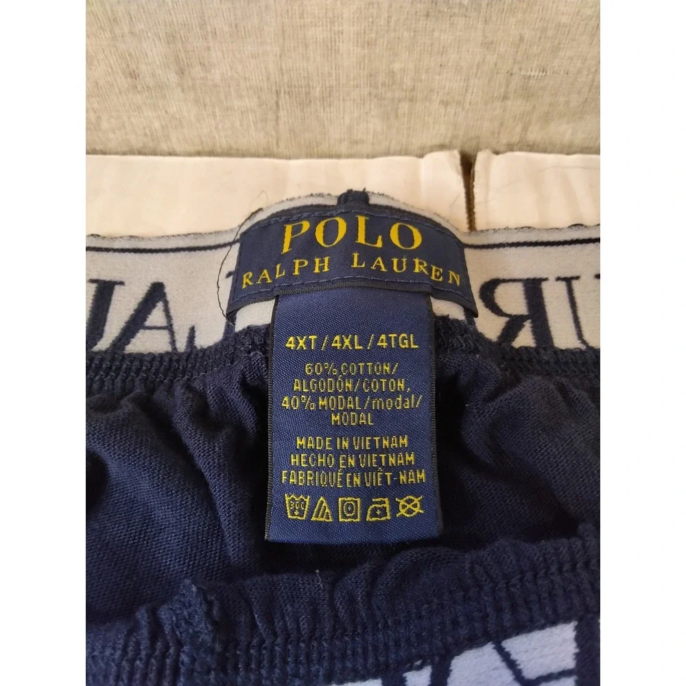 Polo Ralph Lauren Mens 4XL Pajama Pants Navy Blue Cotton Modal Lounge Sleepwear